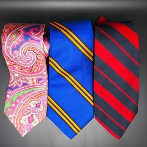 Set of 3 Polo Ralph Lauren ties